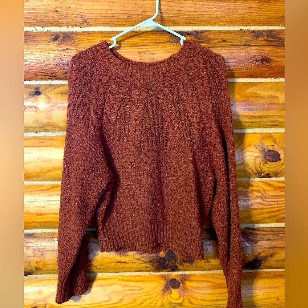 American Eagle Crewneck Dolman Sleeve Sweater Size Medium